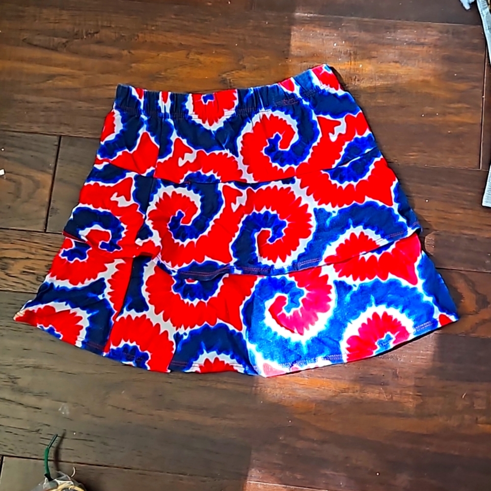 Red white and blue shorts that can be worn for 4th of july